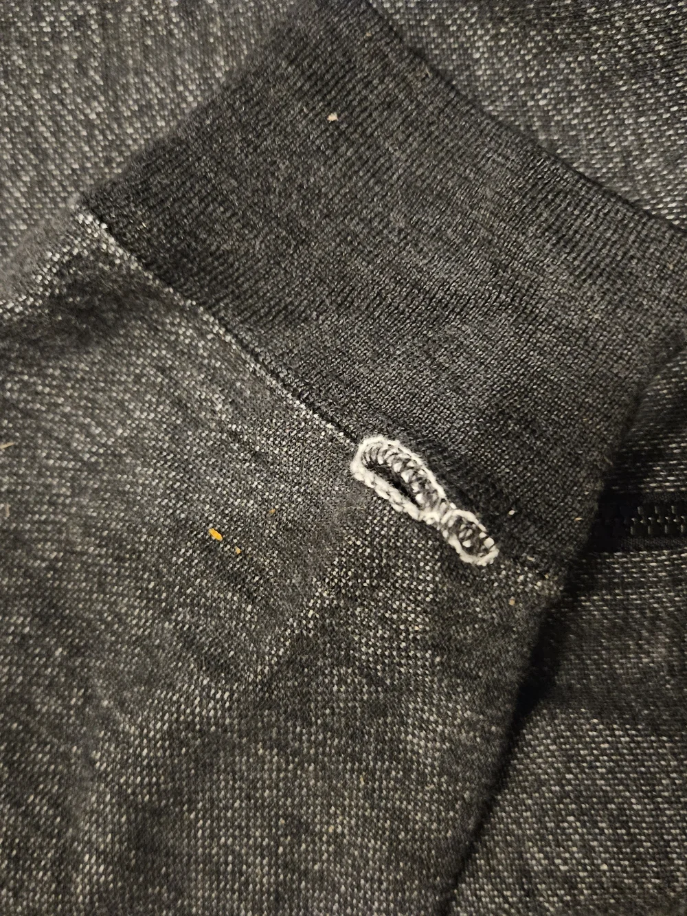 Nike Men's Charcoal Gray Full-Zip Hoodie Sweater